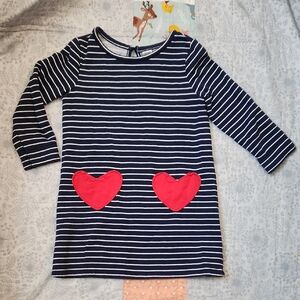 Old Navy Navy and White Striped Dress